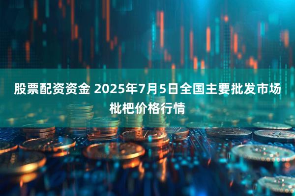 股票配资资金 2025年7月5日全国主要批发市场枇杷价格行情